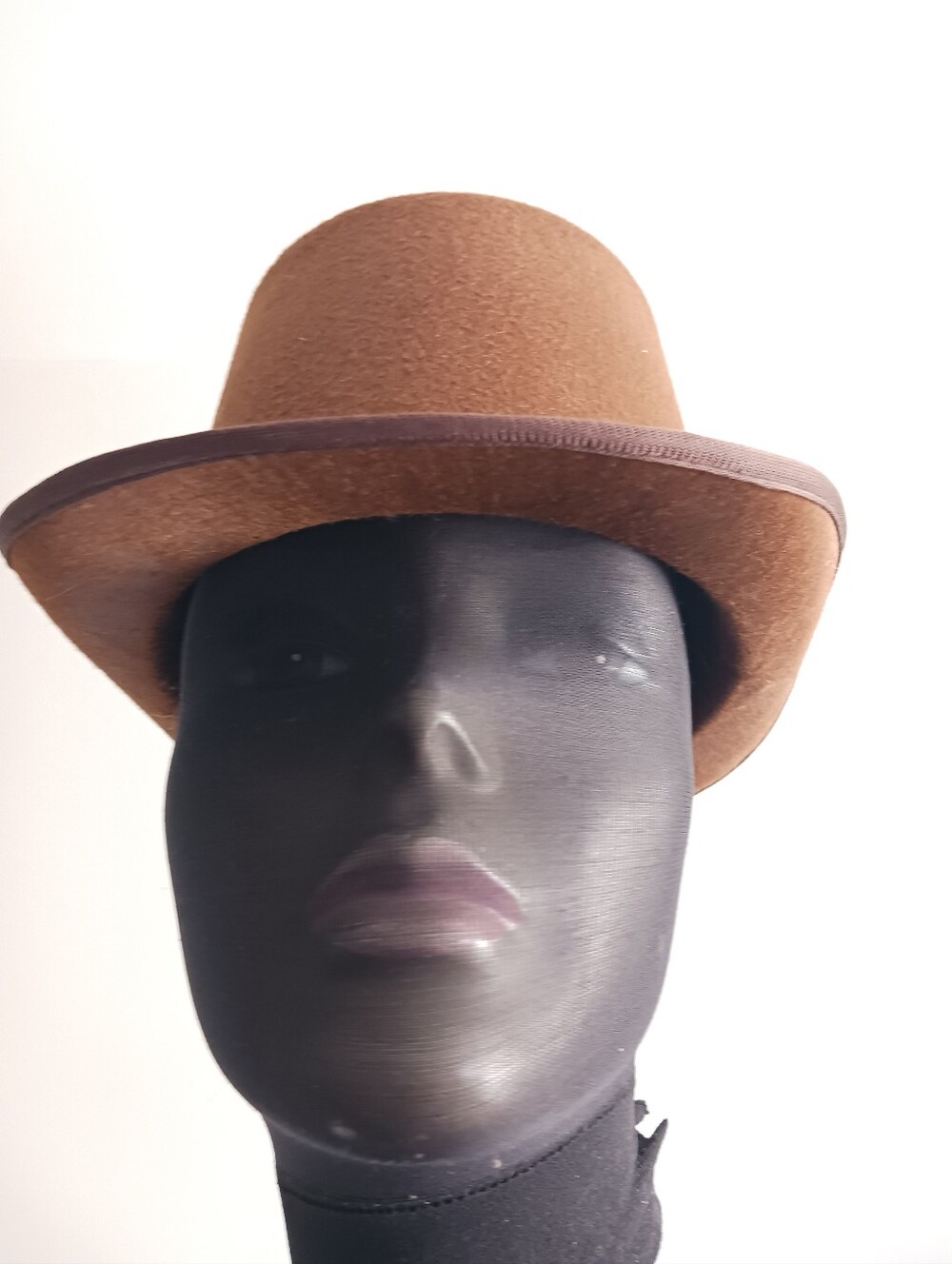 Brown Felt Coachmans Top Hat Costume Accessory Small Top NWOT - Picture 4 of 12